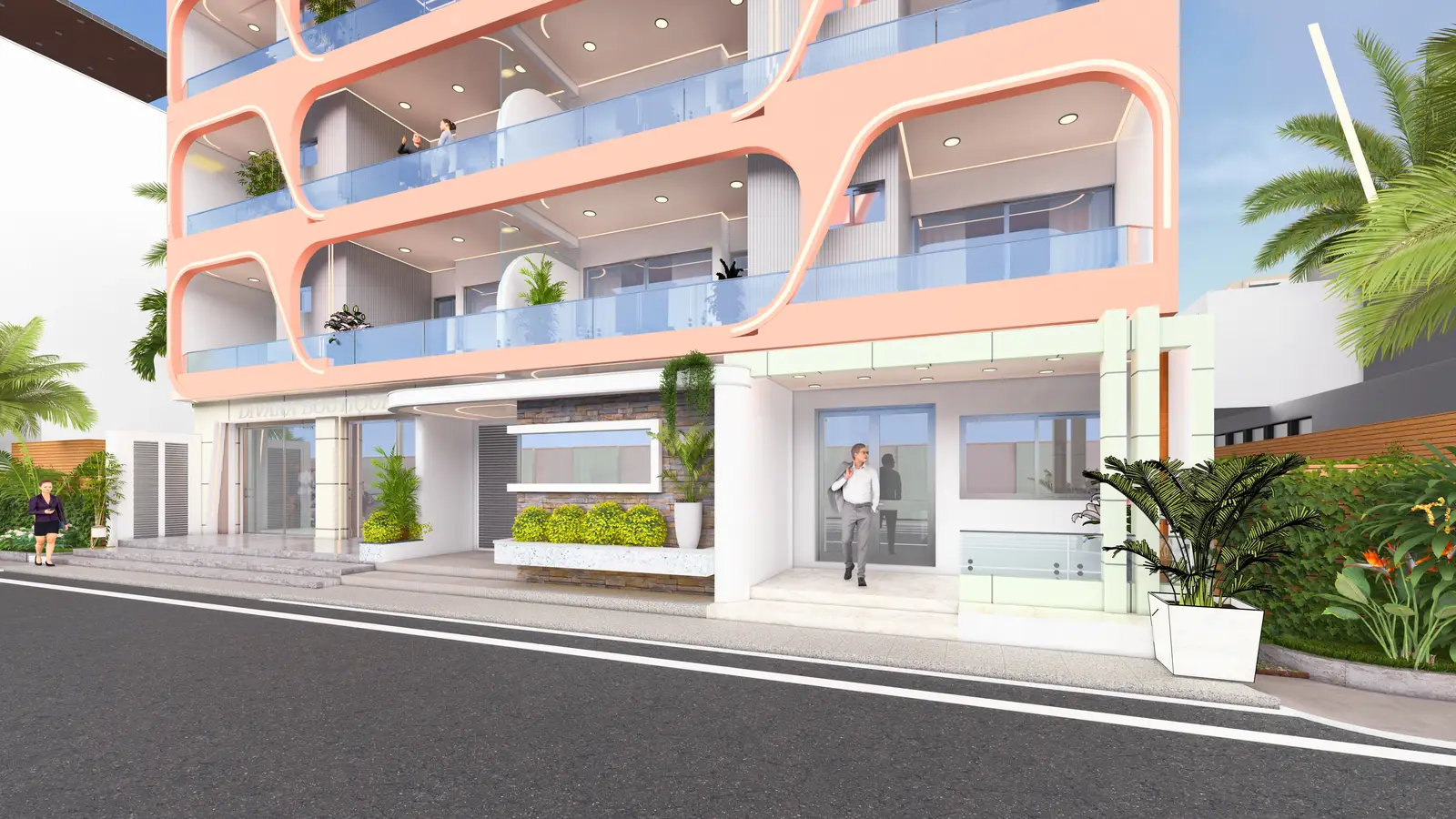 Bâtiment de type R+3 avec penthouse