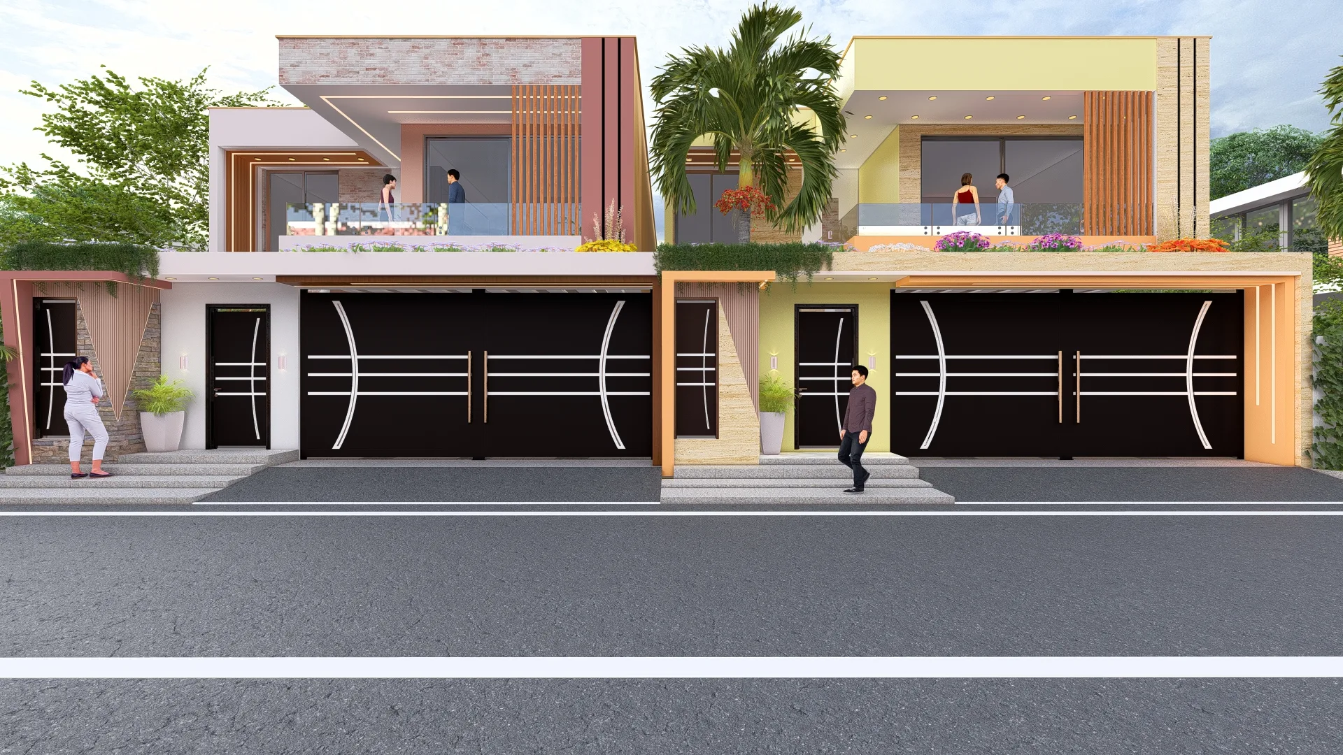 Deux villas duplex jumelées Yamoussoukro