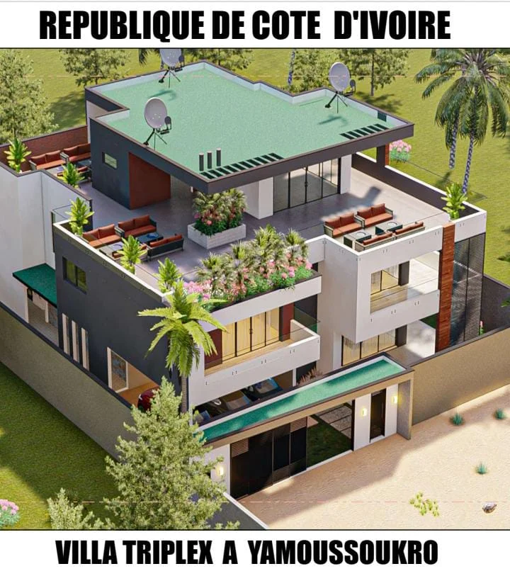 VILLA TRIPLEX – RÉSIDENCE PRESTIGIEUSE À YAMOUSSOUKRO